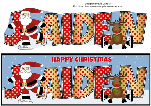 Santa & Rudolf JAIDEN large dl