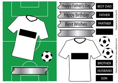 Fathers Day or Birthday for Football Fans - White Top