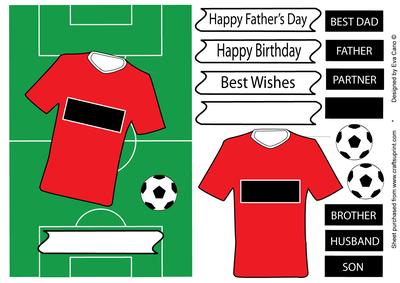 Fathers Day or Birthday for Football Fans - Red Top