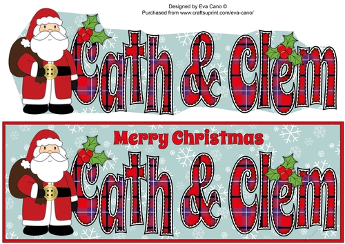 Santa in coat CATH & CLEM large dl