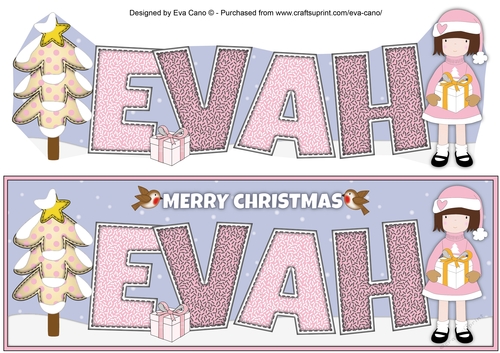 Christmas girl EVAH large DL