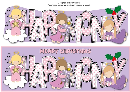 Christmas Angels HARMONY large dl