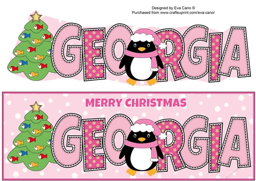 Eddie the Penguin GEORGIA large dl