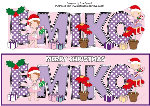Christmas Fairies EMIKO large dl 