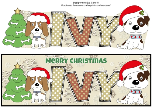 Christmas Patch and Kosmo IVY large dl 
