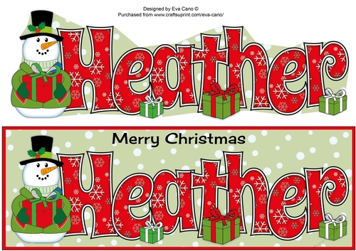Snowman in jacket HEATHER large dl 