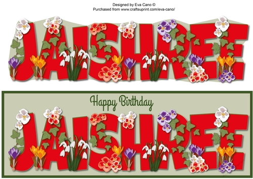 Flowers JAISHREE large dl