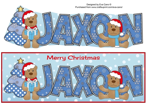 Christmas Teddies JAXON large dl 