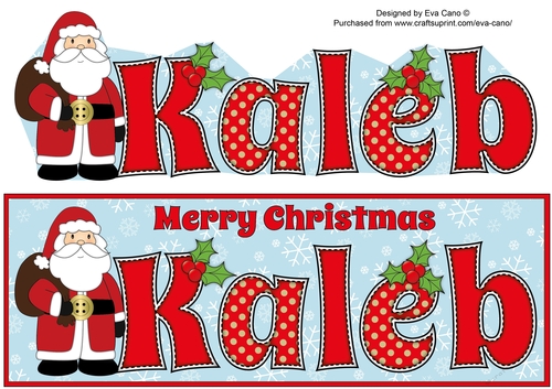Santa in coat KALEB large dl