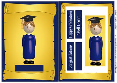 Graduation Girl in Blue