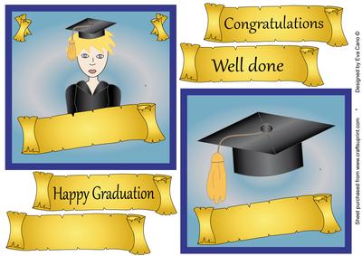 Graduation Toppers in Black