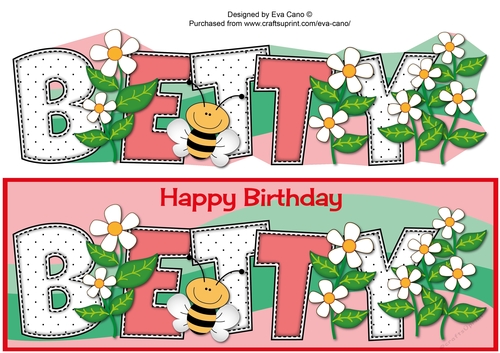 Flowers and Bees BETTY large dl