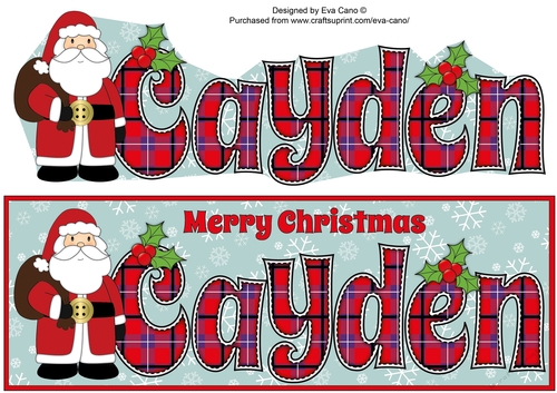 Santa in coat CAYDEN large dl