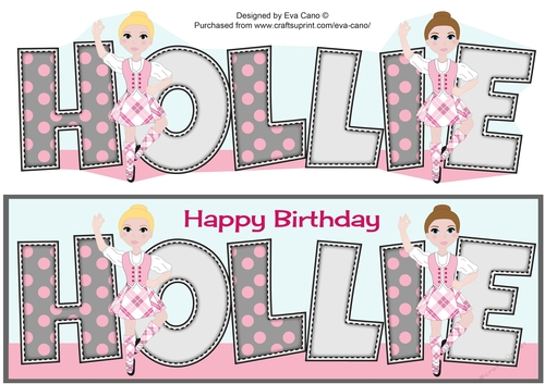 Highland Dancing Girls HOLLIE large dl