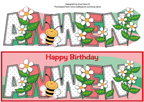 Flowers and Bees ANWEN large dl