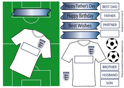 Fathers Day or Birthday for England Football Fan