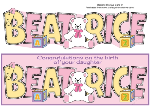 Cute Teddy BEATRICE large dl