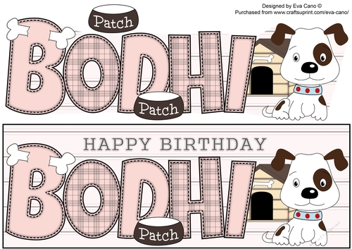 Patch the Dog BODHI large dl