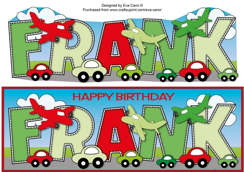 Little Cars & Planes FRANK large dl