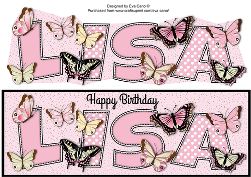 Butterflies LISA large dl