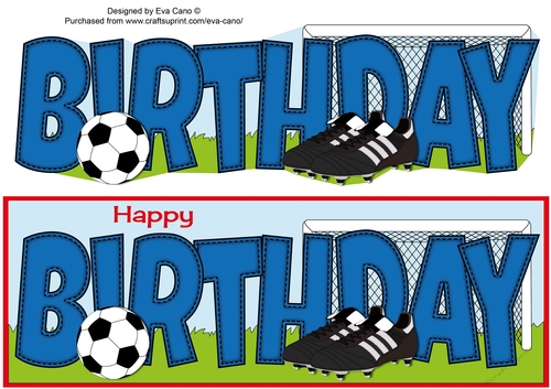Football Boots & Football BIRTHDAY large dl 2