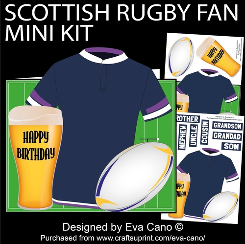 Scottish Rugby Fan mini kit