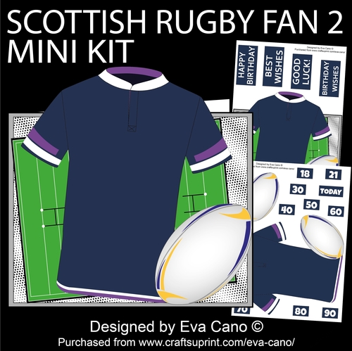 Scottish Rugby Fan 2 mini kit