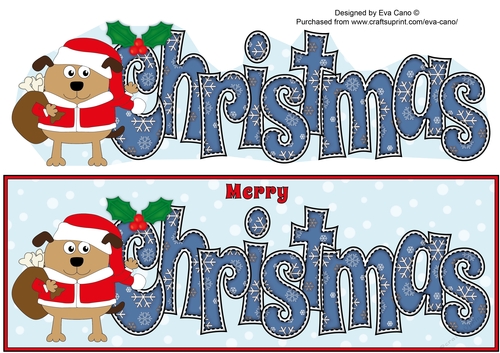 Christmas Henry the Dog CHRISTMAS large dl