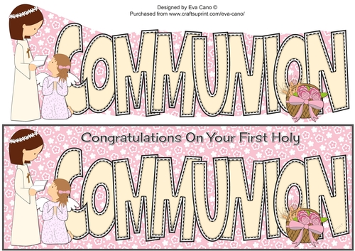 Girl & Little Angel First Holy Communion large dl