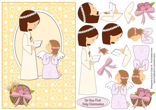 Girl & Little Angel First Holy Communion