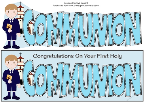 Boy & Church First Holy Communion large dl 