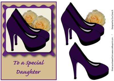 Purple High Heeled Shoes for a Special Daughter