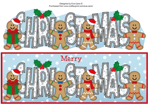 Gingerbread Men Friends CHRISTMAS large dl