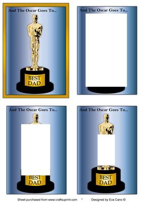And the Oscar Goes To -  Best Dad (inverted Pyramid)