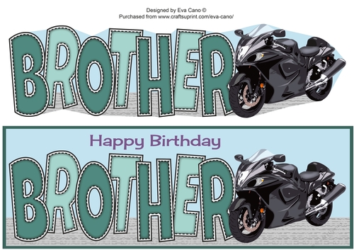 Motorbike BROTHER large dl