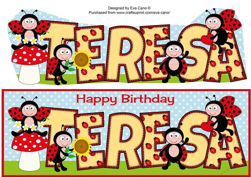 Cute Ladybirds TERESA large dl
