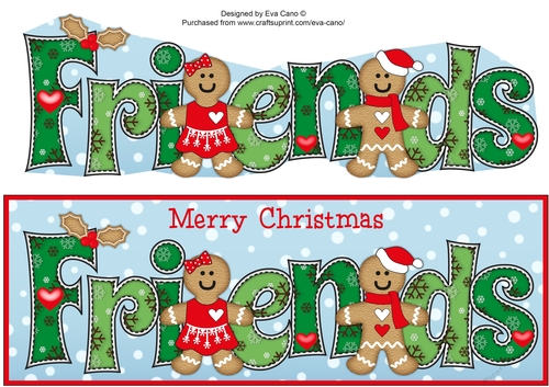 Gingerbread Couple FRIENDS large dl