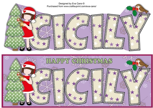Christmas Girl CICILY large dl