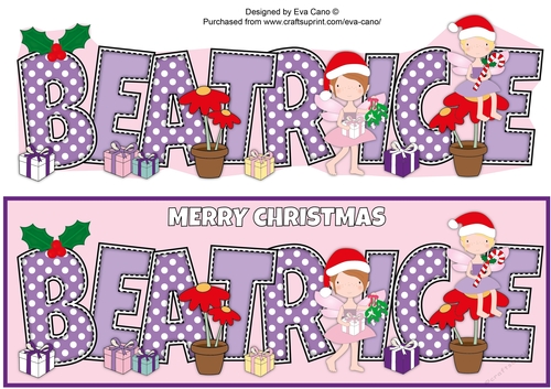 Christmas Fairies BEATRICE large dl
