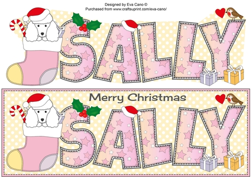Leo the Poodle Xmas SALLY large dl 