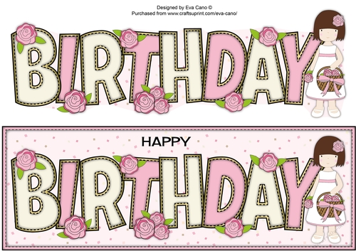 Birthday Flower Girl BIRTHDAY large dl