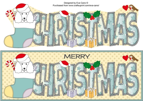 Leo the Poodle Xmas CHRISTMAS large dl 2