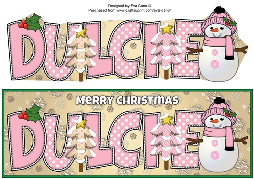 Cute Snowman DULCIE large dl