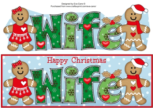 Gingerbread Couple WIFE large dl