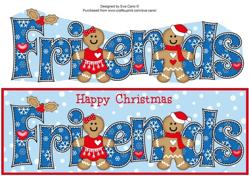 Gingerbread Couple FRIENDS large dl 2