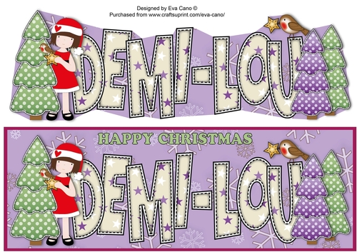 Christmas Girl DEMI-LOU large dl