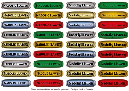 Nadolig Llawen Christmas Tags in Welsh