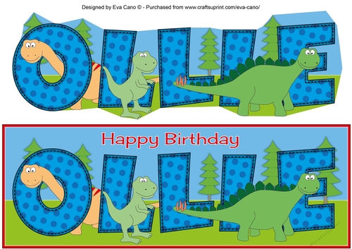  Dinosaurs OLLIE large dl