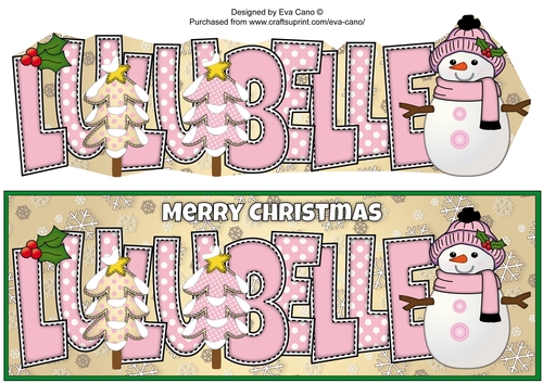 Cute Snowman LULUBELLE large dl