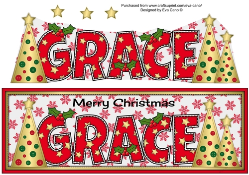 Buttons Christmas Trees GRACE large dl